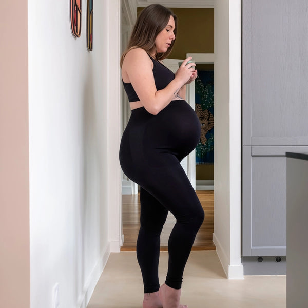 High-waisted maternity leggings